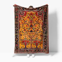 Vintage Ethnic Kilim Rug Handmade Wool Traditional Persian Area Carpet Decorative Floor Blanket Home Decor 130x150cm