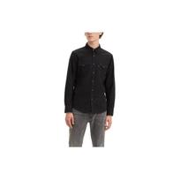Levis Solid Logo Casual Long Sleeve Shirt Men shirts Black 85745-0000 S