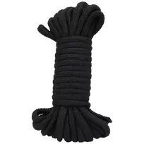 Doc Johnson Doc Johnson Cotton Rope 32ft Black - Soft Flexible Bondage Cord
