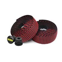 Bike Handlebar Tape Silica Gel Road Bicycle Handle Bar Straps Breathable Anti-slip Bicycle Racing Fixed Gear Belt raudona