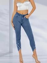 Women  Baggy Jeans Wide Leg  Jeans  Vintage Denim Pants L šviesiai mėlyna spalva