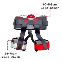 Climbing Harness Adjustable Waist Leg Loops Safety Belt Roofing Safety Harness For Roofing Construction Rappelling Fire Rescuing