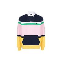 Polo Ralph Lauren Striped Knit Fleece Long Sleeve Polo Shirt Men tops Multicolor 710835772-001 M