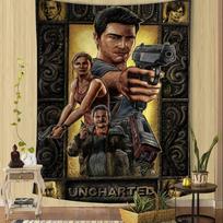 U-Uncharted Gam Hippie Wall Hanging Tapestries For Living Room Home Dorm Decor Art Home Decor 150X180CM brown