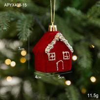 Raudona Veltinio Kalėdinė Lanko Vainikas Varpelis Kalėdų Eglutė Sniego Kritimas Briedis Pakabinamas Papuošalas Navidad 2026 Noel Namų Šventės Dekoras brown