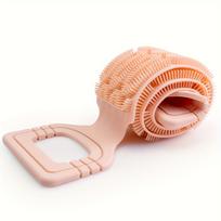 Silicone Back Scrubber Towel with Rope Handles - Exfoliating Bath Tool for Deep Clean, Textured Surface for Easy Reach & Effective Exfoliation 1pc ruda