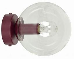 Šviestuvas sieninis Emibig Magnus K1 1645/K1, E14, 1 x 10 W, skaidri sp./raudona sp.