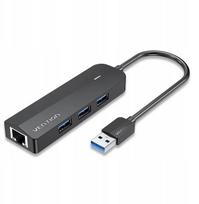 Hub 5w1 Vention USB 3.0 + adapter Gigabit Ethernet, USHVNTCHNBB