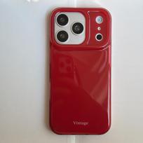 Elegant Red Gold Pony Charm Sleek Glossy Design Minimalist Phone Case for iPhone 17 16 15 14 11 12 13 Pro Max Plus Back Cover iPhone17