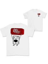 Dr Pepper Doodlebob Tshirt Doodlebob Shirt Dr Pepper Shirt Double Sided Graphic Printed Unisex Classic Cotton Tshirts fashion S white