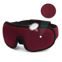 New Brand 3D Sleeping Mask Block Out Light Sleep Mask For Eyes Comfortable Blindfold Sleeping Aid Eyepatch raudona
