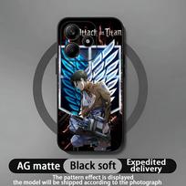 Anime A-attack on titan L-Levi Phone Case For Xiaomi Redmi Note 14 13 12 11 Pro Plus S 5G 14C A3 Soft Black Phone Cover Redmi Note13ProPlus