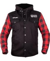 Motociklininko striukė W-TEC Black Heart Ruffster - Juoda-raudona