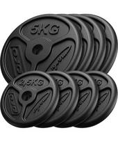 Ketaus svorių rinkinys Marbo Slim, 30 kg / 4x5 kg + 4x2,5 kg