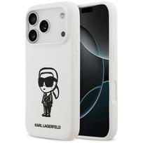 Karl Lagerfeld Silicone Case Karl Sketch  AND  Logo MagSafe for iPhone 17 Pro, White