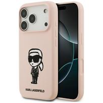 Karl Lagerfeld Silicone Case Karl Lagerfeld  AND  Logo MagSafe for iPhone 17 Pro, pink