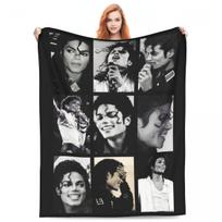 MJ M-Michaels Pop Dainininko Antklodė J-Jacksons Nuotrauka Kempingo Flanelinė Mėtoma Antklodė Šilta Minkšta Sofa Kėdė Sofos Lova Patalynė Dovana 75X95CM