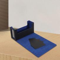 Card Deck Box Fits 40Pcs Gaming Cards 28x10x14cm Lightweight for Trading Waterproof Black Blue