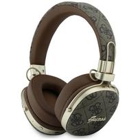 Wireless headphones Guess ENC Metal 4G Script Logo brown