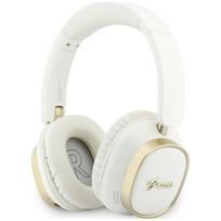 Wireless headphones Guess ENC Rectangle Metal Script white