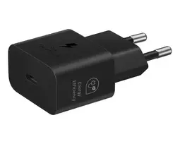 SAMSUNG EP-T2510EBE + EP-DN980BBE USB-C 25W Travel Charger + USB-C Data Cable Black (OOB Bulk)