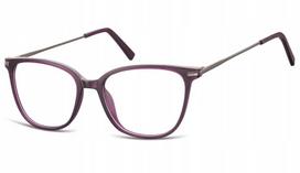 Sunoptic AC26E unisex akinių rėmeliai Nerdy, tamsiai violetiniai