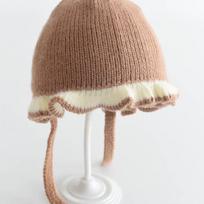Adorable Windproof Baby Knit Turban Hat with Cold Protection 46-48cm (5-15 months) ruda