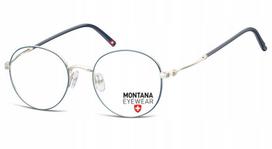 Montana MM598A unisex apvalūs mėlyno-sidabriniai metaliniai optiniai rėmeliai