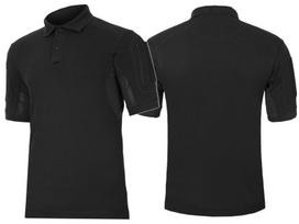 Vyriški polo marškinėliai ELITE PRO, Texar, ventiliacinės angos pažastyse, prakaito juosta kaklo srityje, kišenės ant rankovių, juodi, 3XL