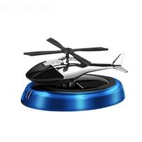Solar mute Gift Solar Autorotation Frequency Mode Perfume Diffuser Decor Helicopter Car Air Freshener mėlyna