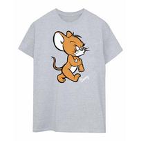 Tom and Jerry Womens/Ladies Mouse Boyfriend T-Shirt L pilka
