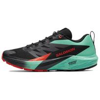 SALOMON Sense Ride 5 Cushioning, Breathable, Lightweight Low top Casual City Commute Running Shoes Men's Black Sneakers 476982 40⅔ juoda