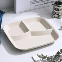 Maistas Vaisių salotos Padalinta lėkštė, trijų tinklelių vakarinė lėkštė Dietinė patiekalų lėkštė Maisto padėklas Virtuvės indai smėlis