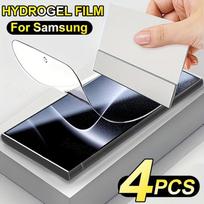 4 vnt. hidrogelio plėvelė ekrano apsauga, skirta Samsung galaxy S26/S26 Ultra/S26 Plus, pilnas padengimas, blizgi apdaila | Lygus lietimas Note 8 gryna