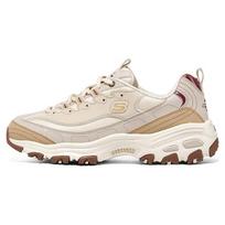 Skechers Planet Bear Mesh Synthetic Leather Comfortable Trendy Low-Top Dad Shoes Women sneaker Beige Brown 896262-NAT 38.5