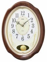MAG Wall Time Automatic Volume Nighttime Second Hand x Wood Grain Suitable for Living Rooms and Compatible with Noah Precision Clock,