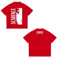2026 Scarface Al Pacino Classic Movie Short Sleeve Gangster Movie Tshirt Tony Unisexs Women Hip Hop High Quality Cotton Top Tee S