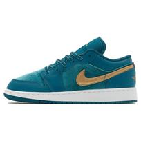 (GS) Air Jordan 1 Low SE Velvet 'Geode Teal Velvet' Kids' FB9896-300 EU 35.5