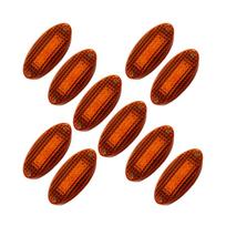 10PCS  24V  LED Side Marker Clearance Lamp Heavy Truck Lighting Marker lights Universal Fit brown