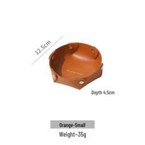 Nordic Leather Desktop Organizer Tray for Keys, Cosmetics, Jewelry, and Sundries
