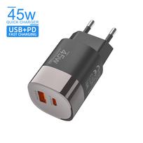 45W USB Type C Phone Charger Super Fast Charge 2 Port Wall Charger USB PD Adapter For iPhone Realme Huawei USB C cargador juoda