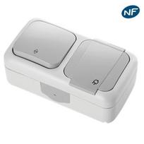 VIKO Watertight VV + Socket 2P+T grey VIKO
