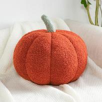 Nordic modern minimalist ins wind small pumpkin throw pillow cute Internet celebrity plush toy living room sofa bay window cushion 20 cm raudona