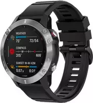 Fiksuotas | Silikoninis dirželis, skirtas „Garmin QuickFit 26mm“ | Juodas