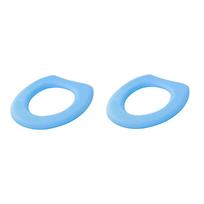 Bathroom Toilet Seat Closestool Washable Mat Cover Pad Cushion Cover One Size mėlyna