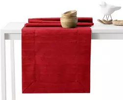Staltiesių komplektas 115×300+35×300 bordo spalvos AH VESTA