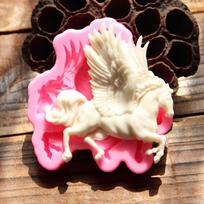 3D Silicone Pegasus Horse Fondant Cake Mould Chocolate Decor Molds Sugarcraft