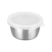 1/6 vnt. 40 ml salotų padažo indelis, padažo indai, nešiojamas nerūdijančio plieno mažas padažo puodelis su nepralaidžiais dangteliais, indeliai padažui 1PCS white