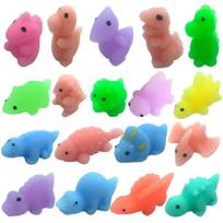 5Pcs Animal Squishes Toys Soft TPR Mini Dinosaur Doll Flexible Pinch Toy Stress Relief Lovely Dinosaur Squeeze Toys Kids Sensory Toys Party Favors Random Style