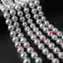 Siegel 3-14mm Round White Imitation Shell Pearls, Glass Beads for DIY Necklace Jewelry 6mm full hole (approx. 66 beads)